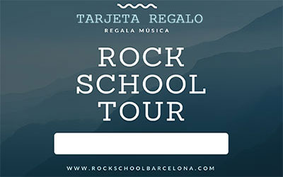 Tarjeta regalo Rock School Barcelona