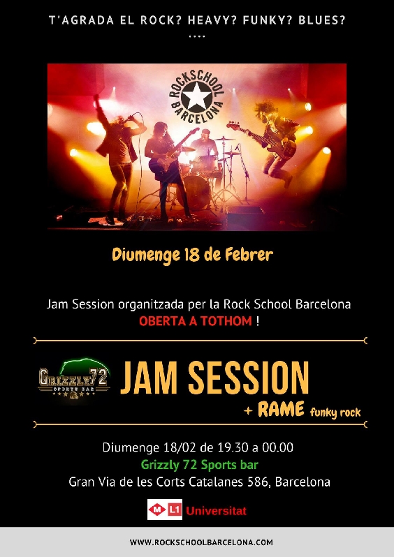 Rock School Barcelona presenta su primera Jam Session 