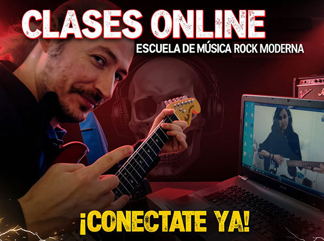 Clases guitarra instrumentos online rock school