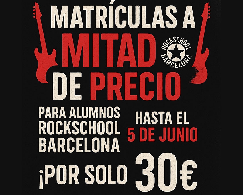Matricúlate hasta el 5 de Junio y paga el 50%