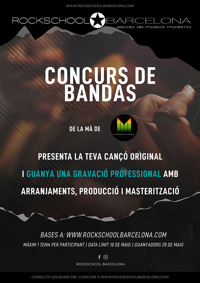 Concurso de bandas 2021 Rock School Barcelona