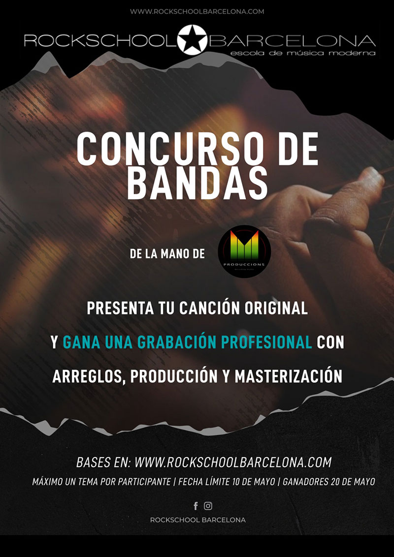 Concurs de bandes 2021 Rock School Barcelona