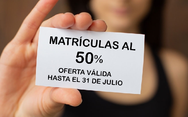 Oferta Matrícula a meitat de preu per al curs 2022